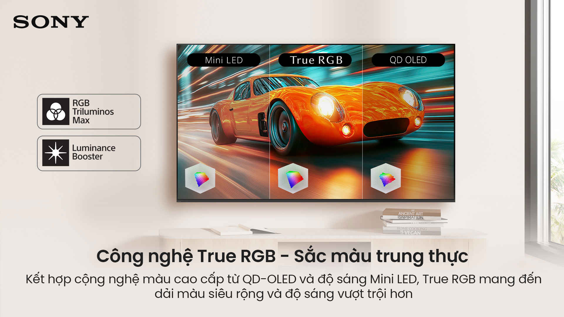 Hệ thống đèn nền True RGB và kiểm soát ánh sáng chính xác